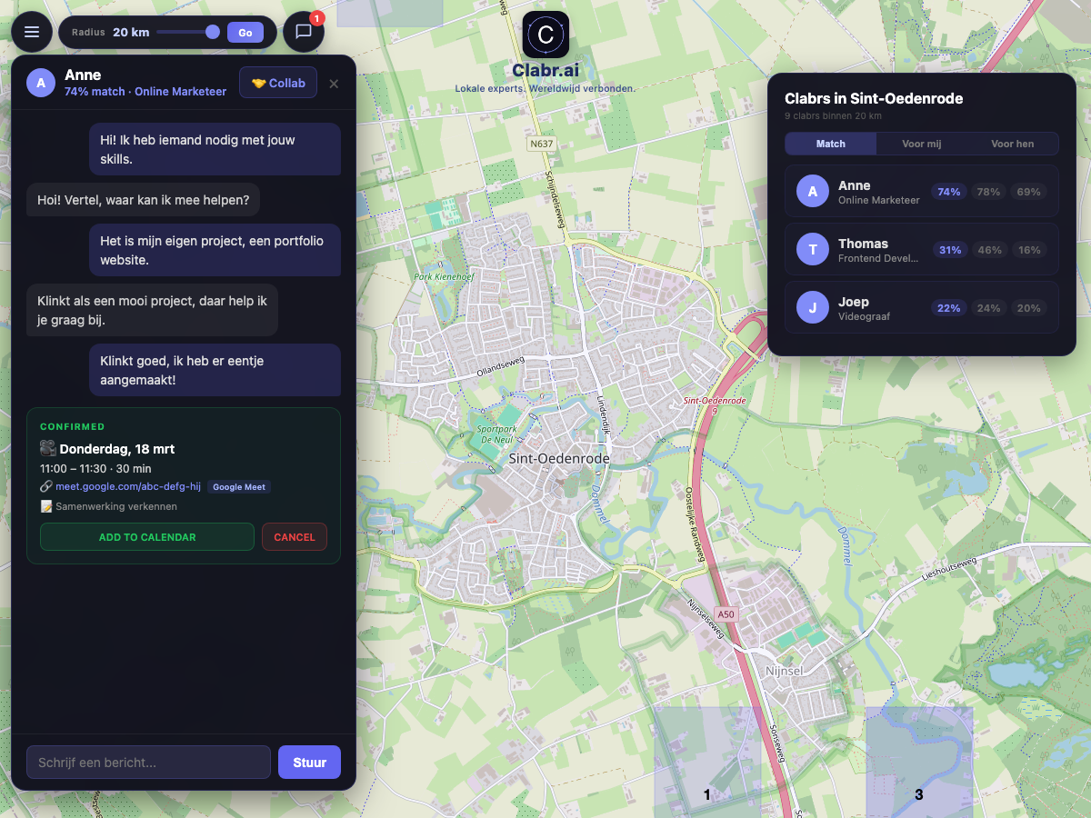 Clabr kaart Sint-Oedenrode — lokale experts in de buurt