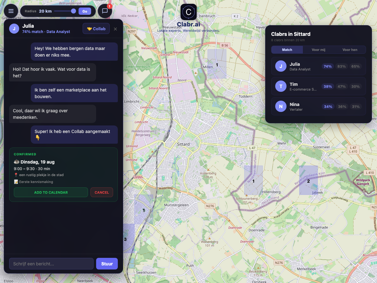 Clabr kaart Sittard — lokale experts in de buurt