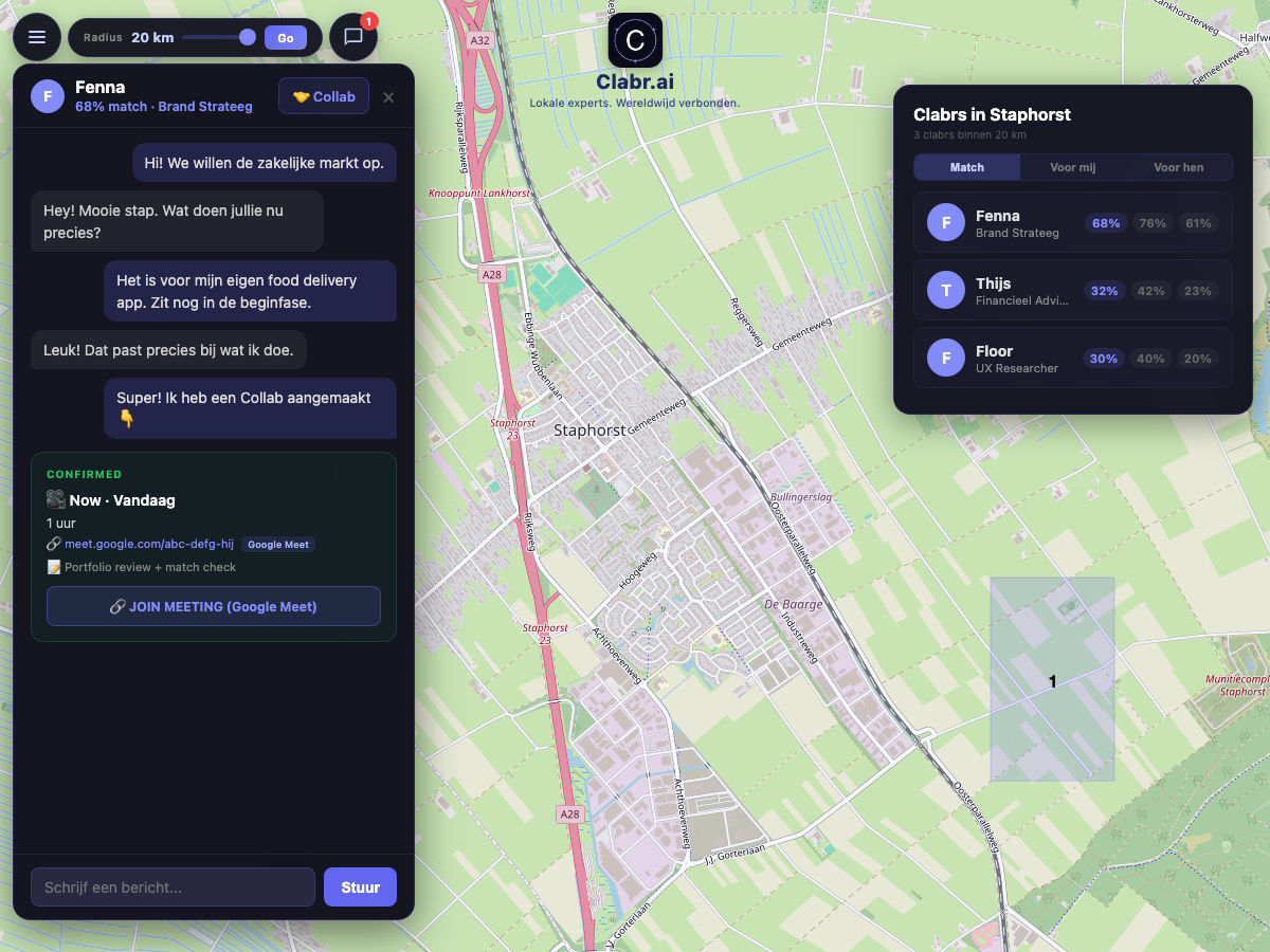 Clabr kaart Staphorst — lokale experts in de buurt