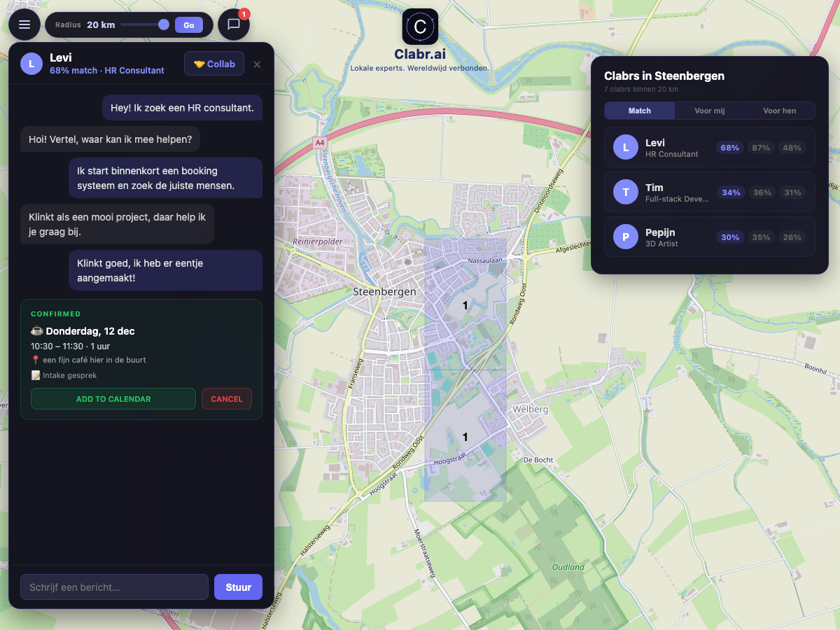 Clabr kaart Steenbergen — lokale experts in de buurt