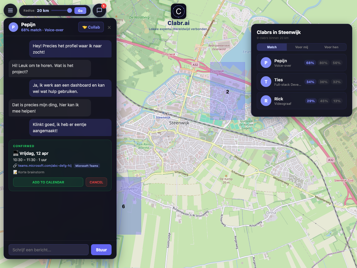 Clabr kaart Steenwijk — lokale experts in de buurt