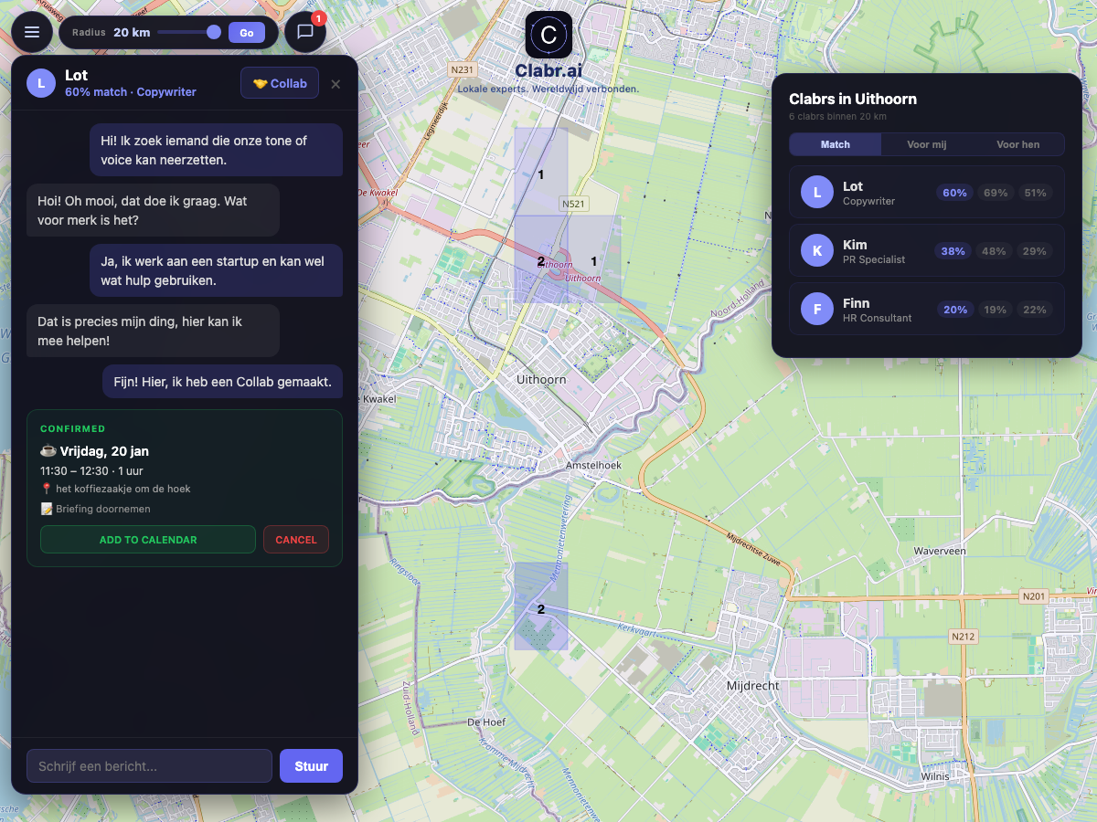 Clabr kaart Uithoorn — lokale experts in de buurt