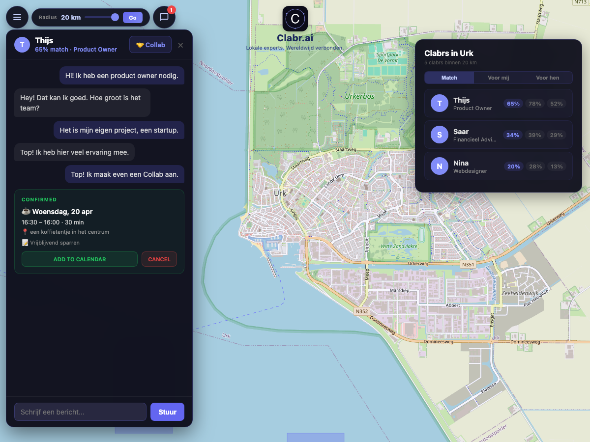 Clabr kaart Urk — lokale experts in de buurt