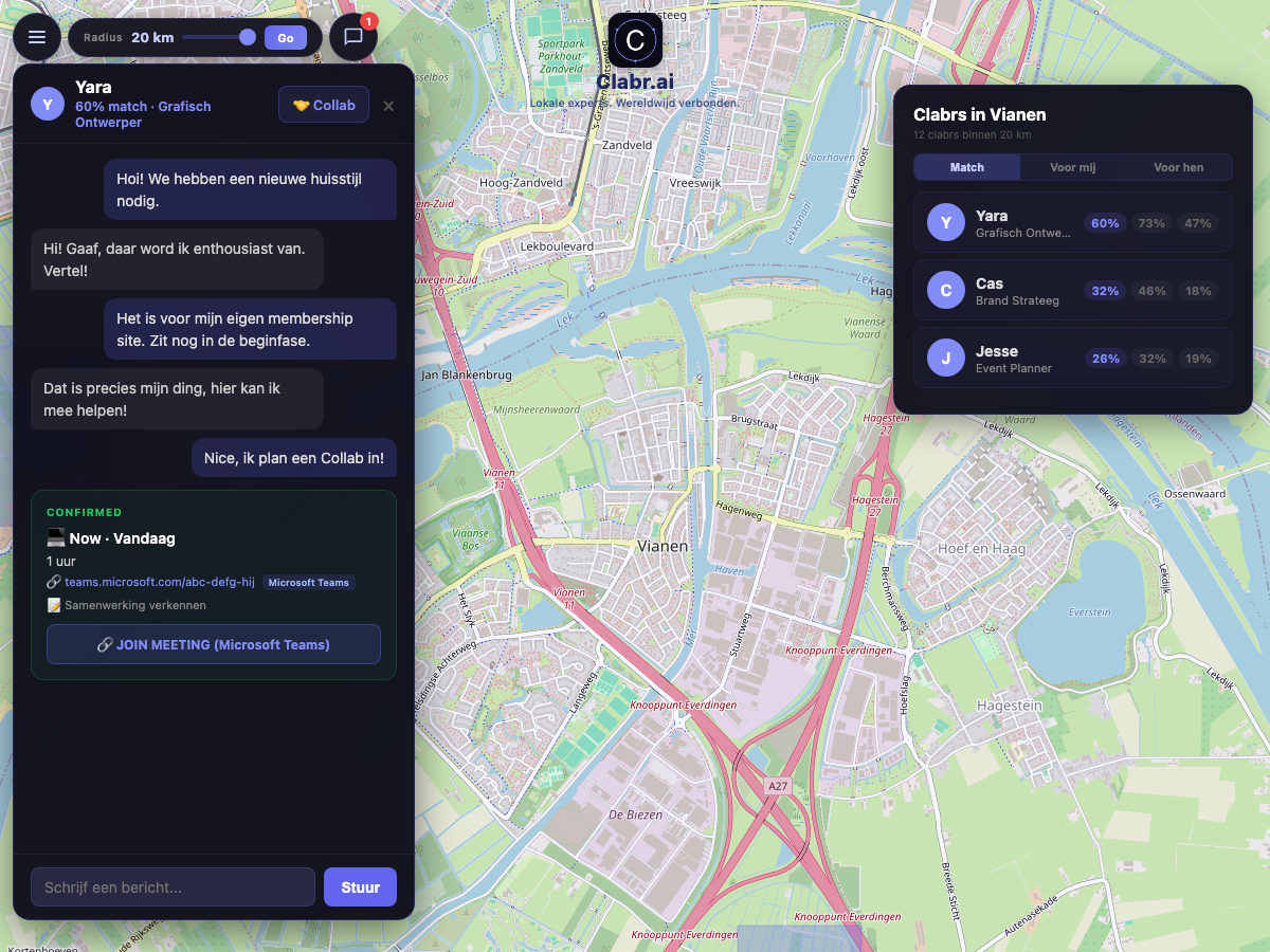 Clabr kaart Vianen — lokale experts in de buurt