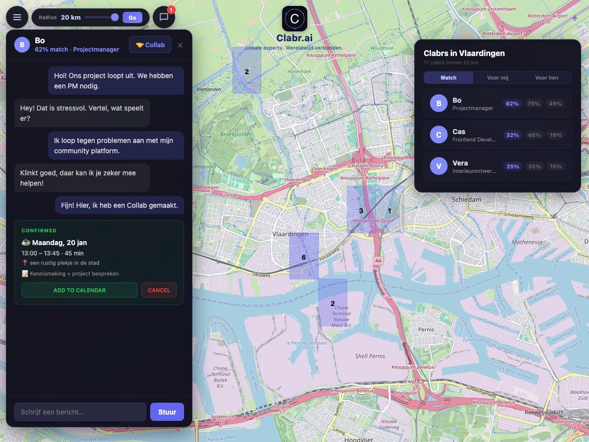 Clabr kaart Vlaardingen — lokale experts in de buurt