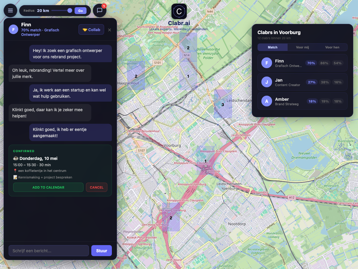 Clabr kaart Voorburg — lokale experts in de buurt