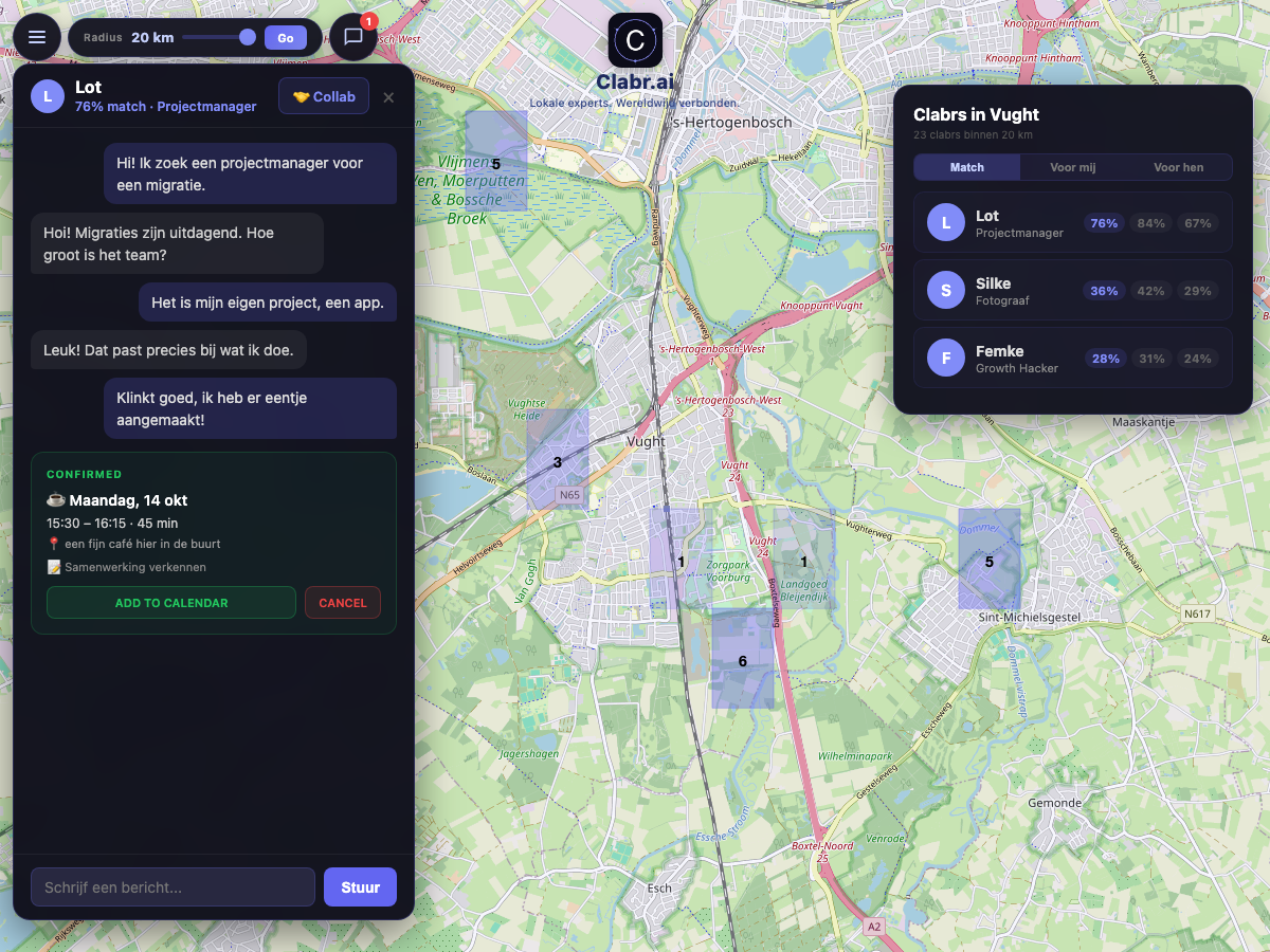 Clabr kaart Vught — lokale experts in de buurt