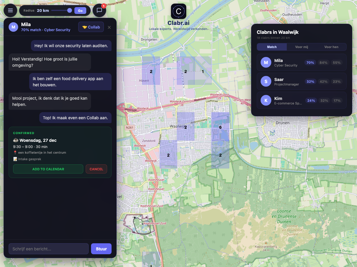 Clabr kaart Waalwijk — lokale experts in de buurt