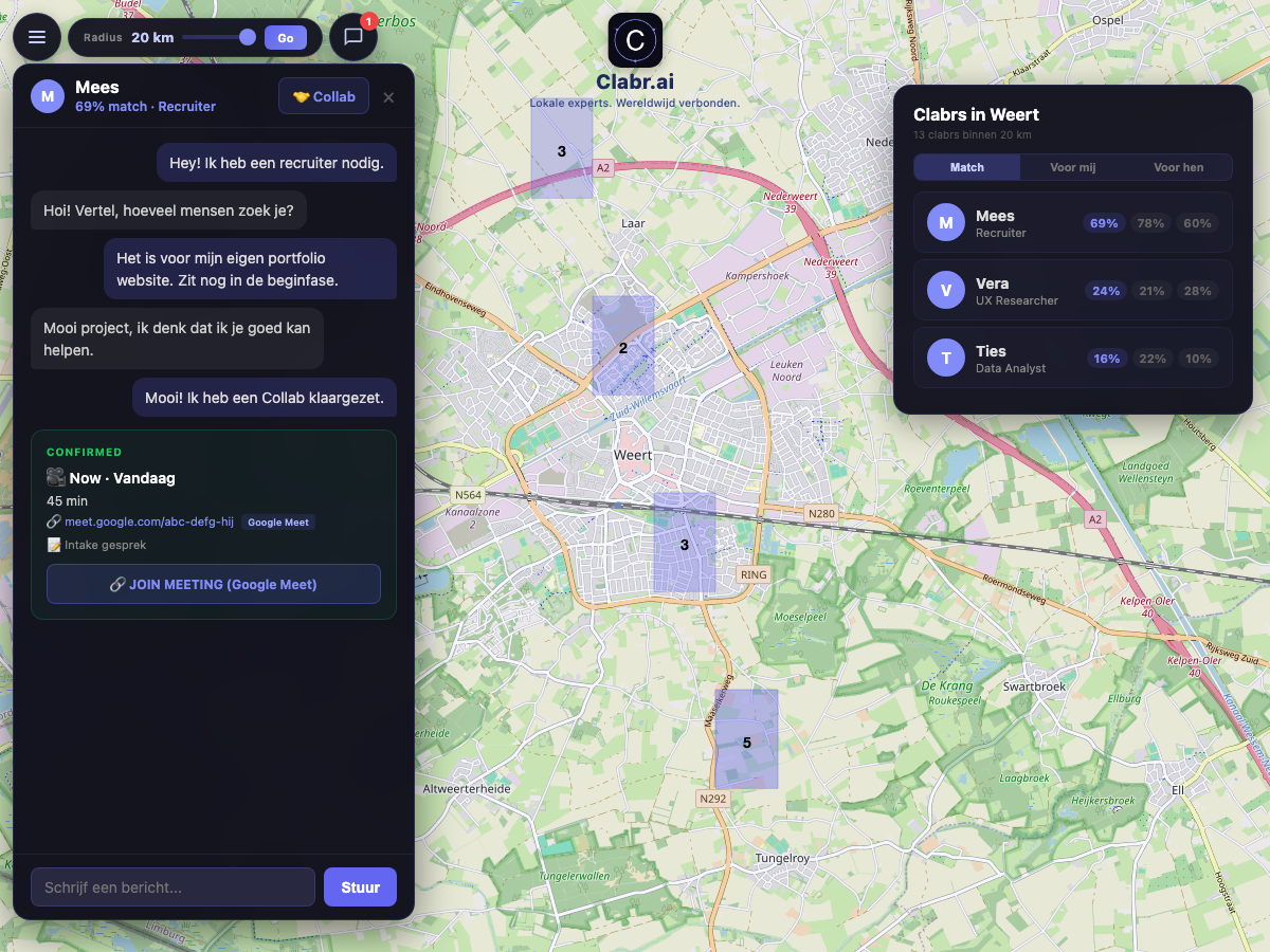 Clabr kaart Weert — lokale experts in de buurt