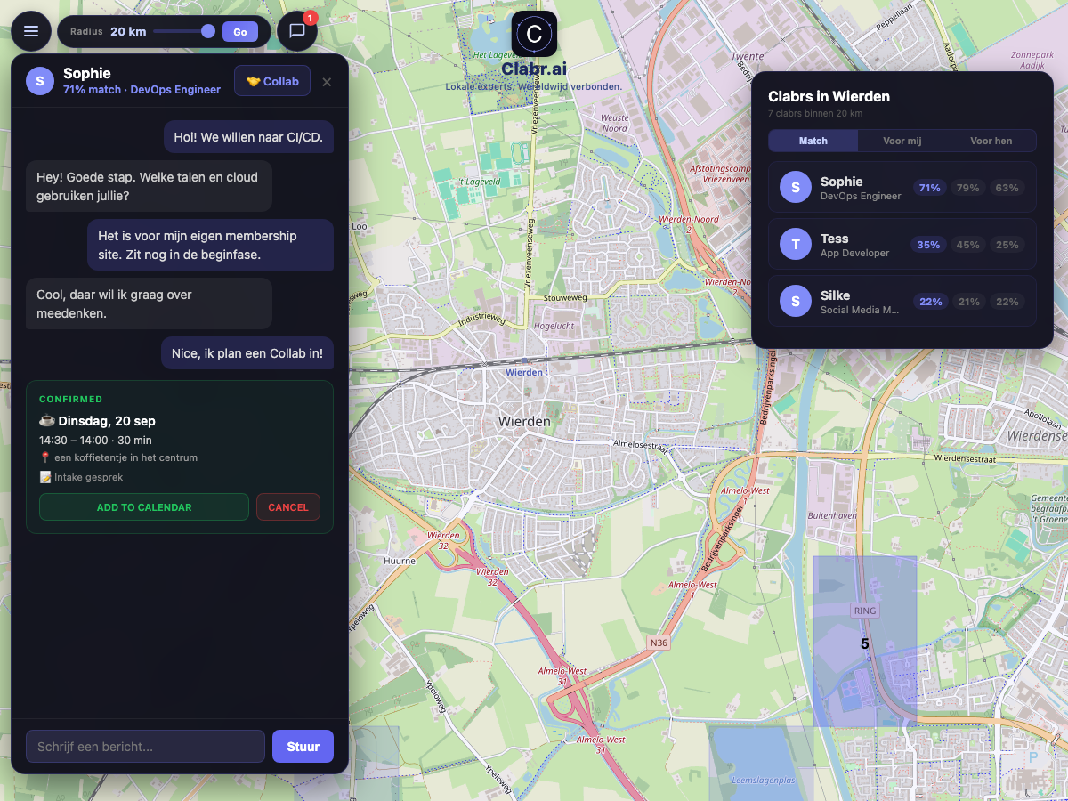 Clabr kaart Wierden — lokale experts in de buurt