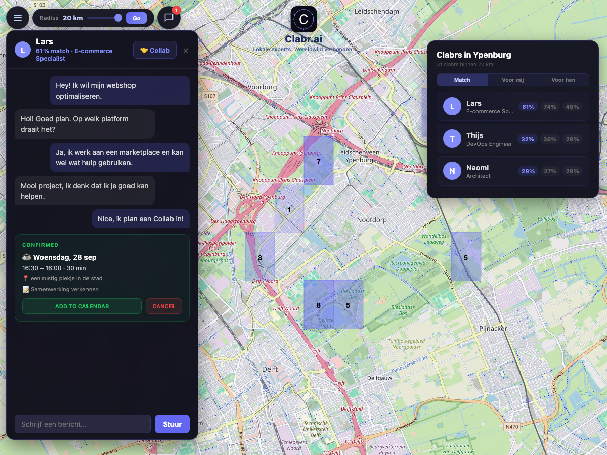 Clabr kaart Ypenburg — lokale experts in de buurt