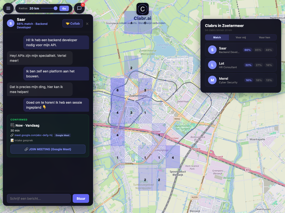 Clabr kaart Zoetermeer — lokale experts in de buurt