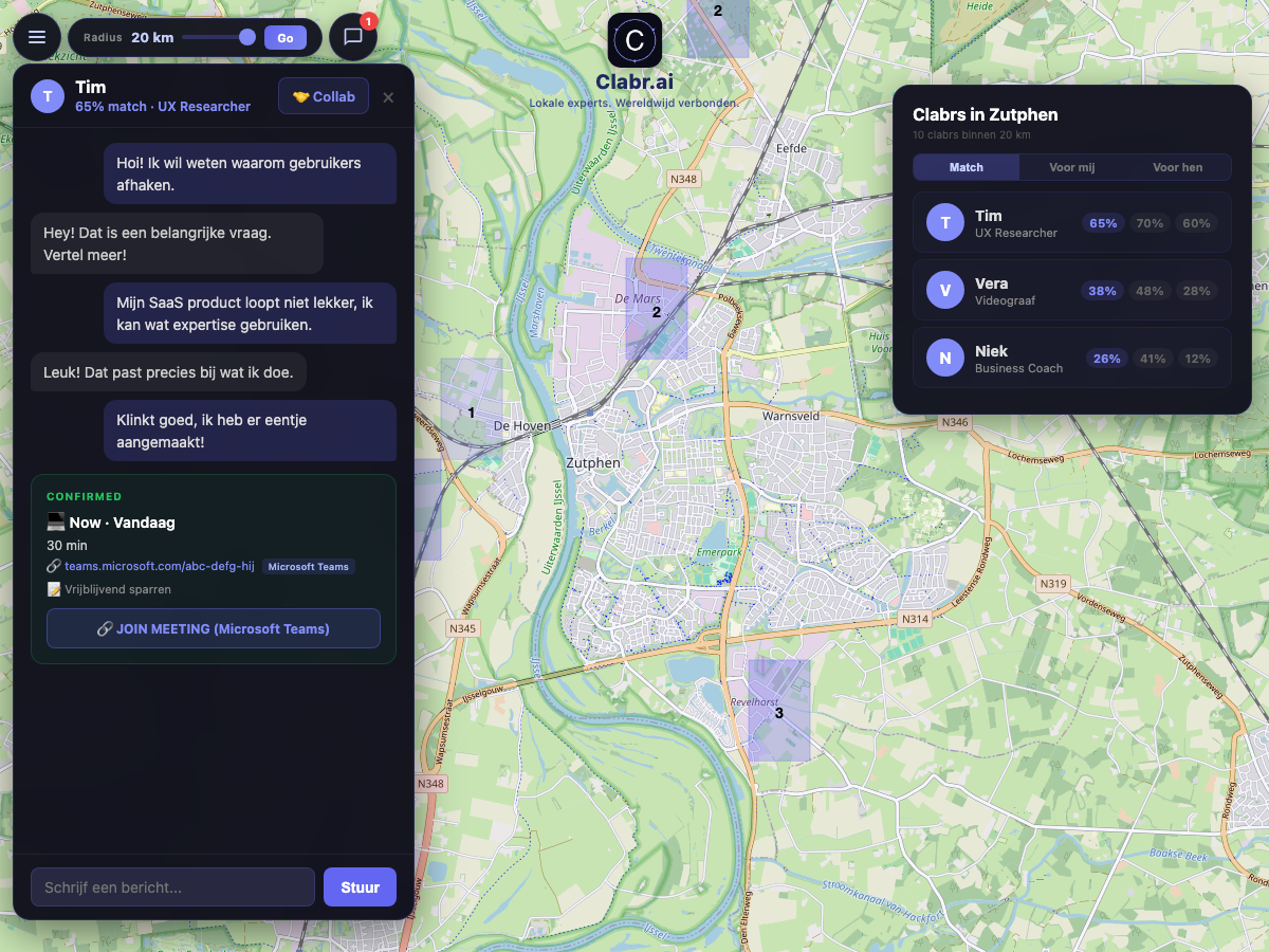 Clabr kaart Zutphen — lokale experts in de buurt